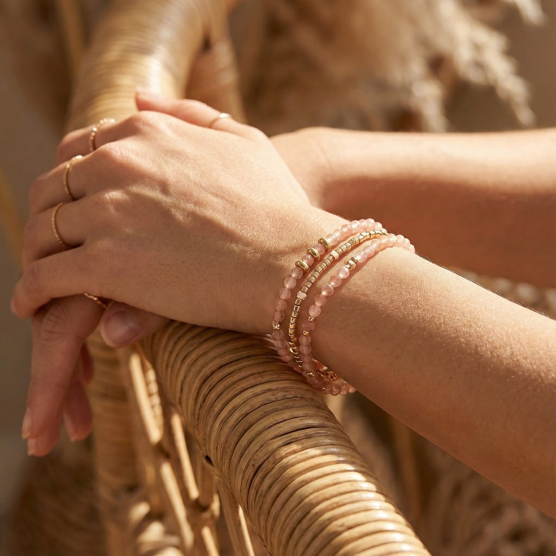 Sunset Blush Bracciale/Collana Multi-Stile