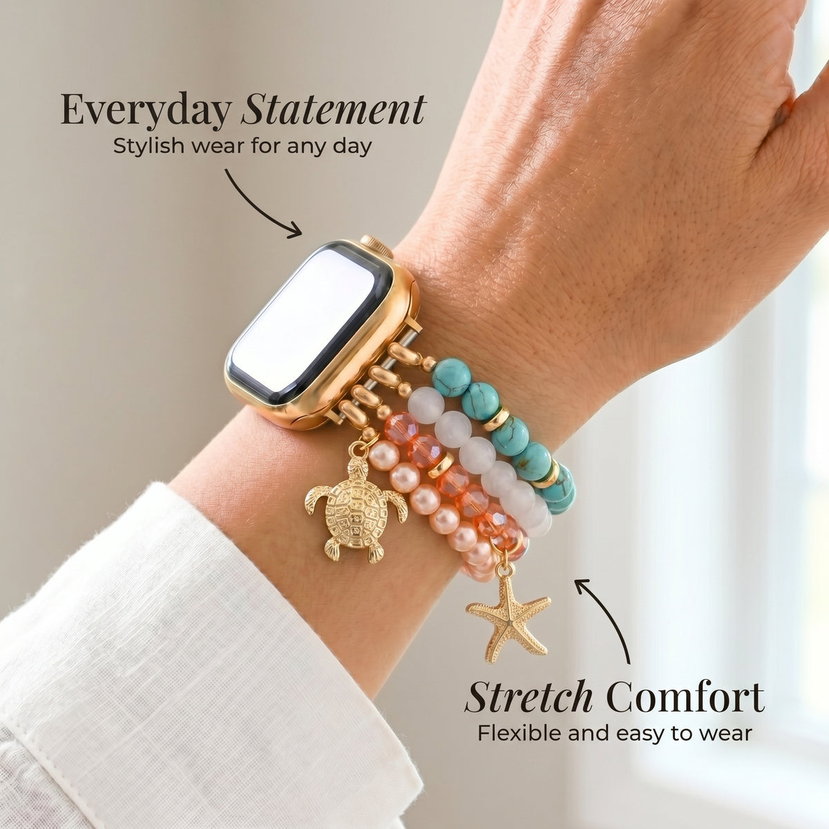 Cinturino Apple Watch Coastal Glow Stretch