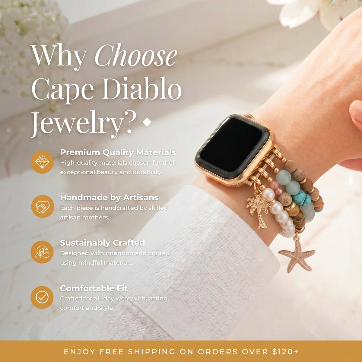 Cinturino Apple Watch Elasticizzato Tropical Sands