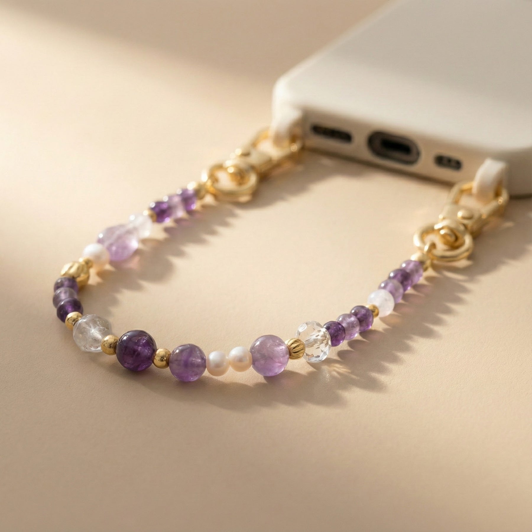 Catena per telefono Amethyst Glow
