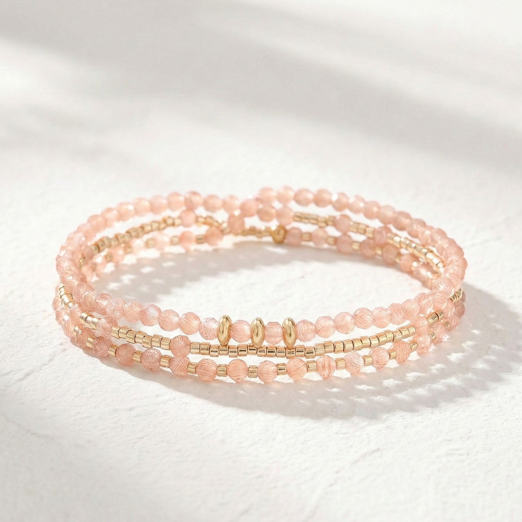 Sunset Blush Bracciale/Collana Multi-Stile