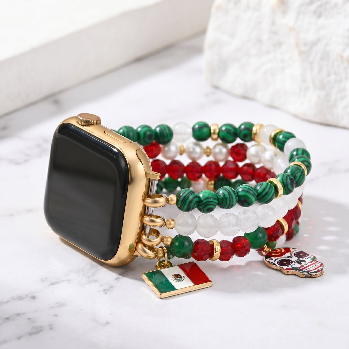 Cinturino elastico Viva México per Apple Watch