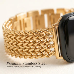 Cinturino di lusso in catena d'oro per Apple Watch