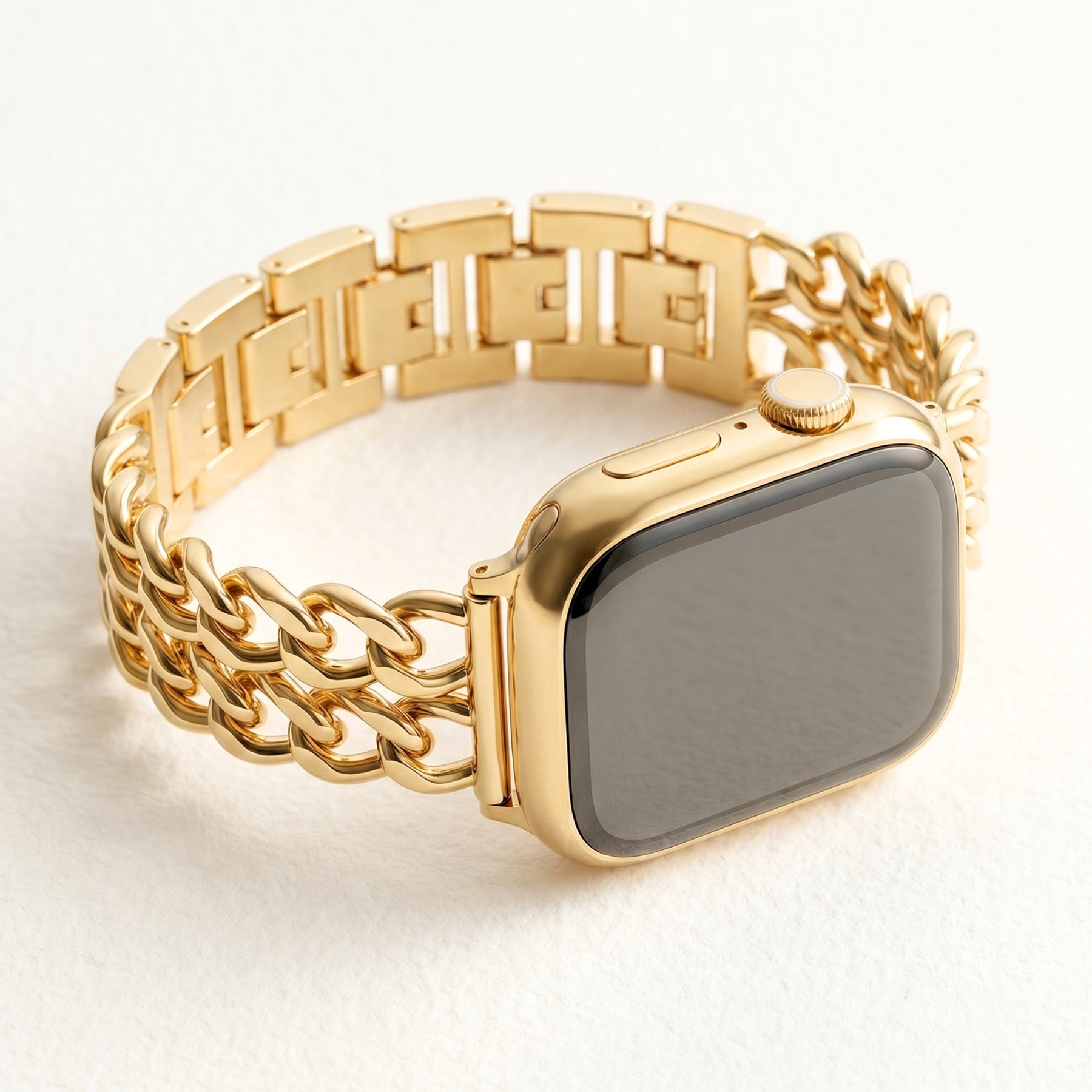 Cinturino di lusso Gold Curve per Apple Watch