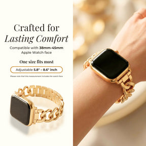 Cinturino di lusso intrecciato in oro per Apple Watch