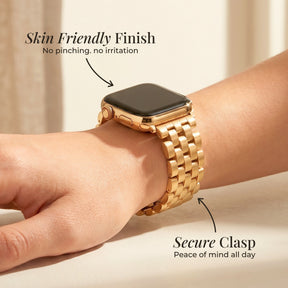 Cinturino di lusso Golden Chic per Apple Watch
