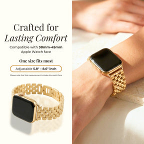 Cinturino di lusso Golden Chic per Apple Watch