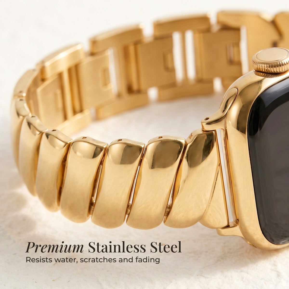 Cinturino di Lusso Golden Glamour per Apple Watch