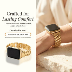 Cinturino di Lusso Golden Glamour per Apple Watch