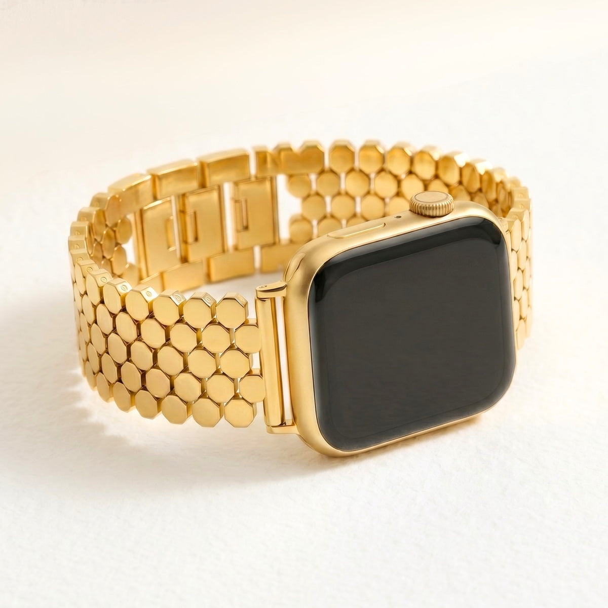Cinturino di lusso Golden Honeycomb per Apple Watch