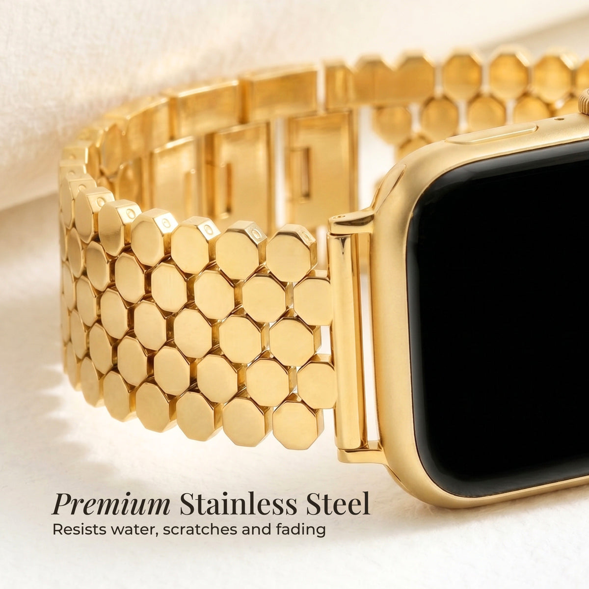 Cinturino di lusso Golden Honeycomb per Apple Watch