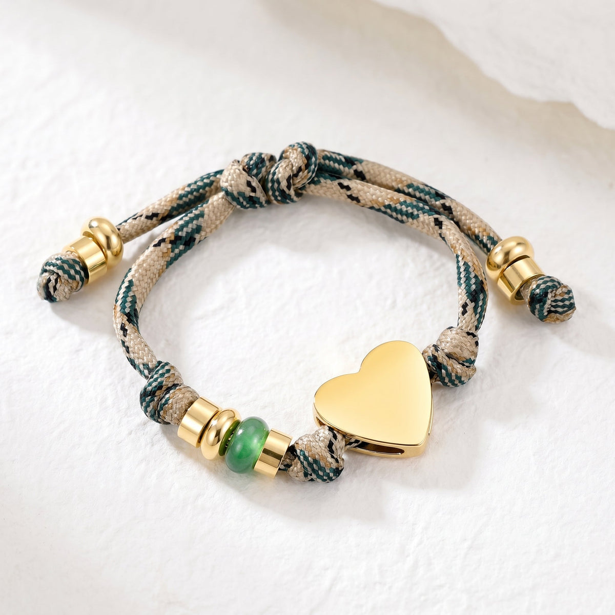Braccialetto a corda con nodo dell'amore