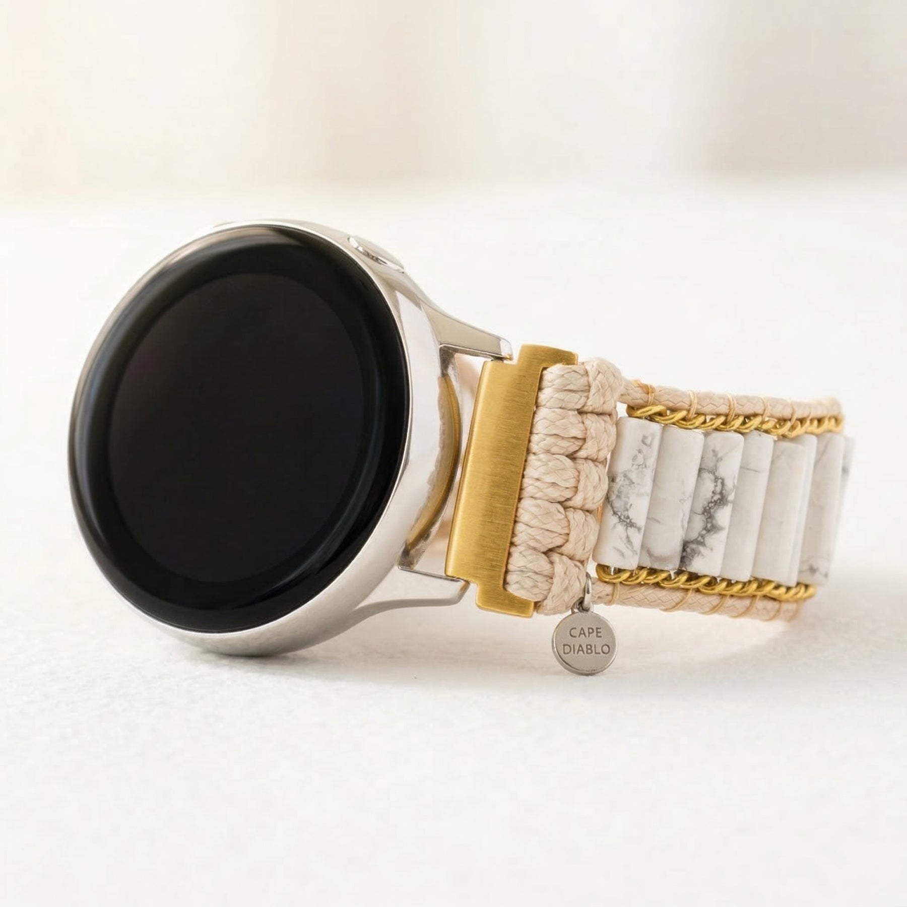 Cinturino per orologio Samsung Galaxy in Howlite celestiale