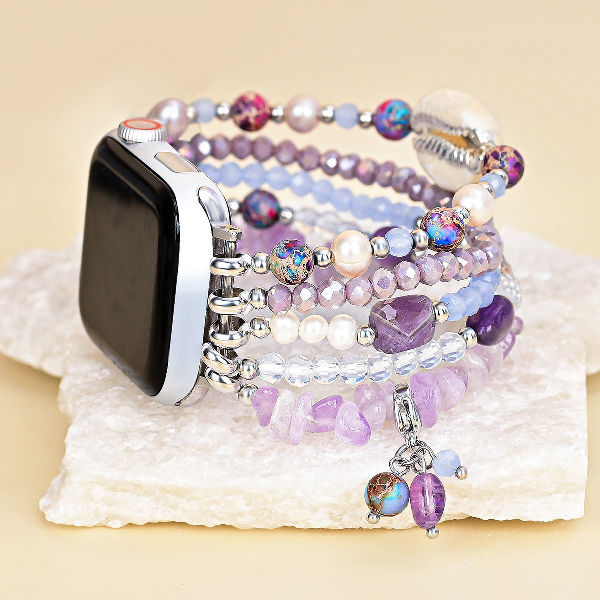 Cinturino Apple Watch elasticizzato Lilac Shoreline