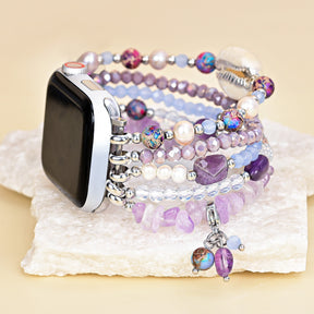 Cinturino Apple Watch elasticizzato Lilac Shoreline
