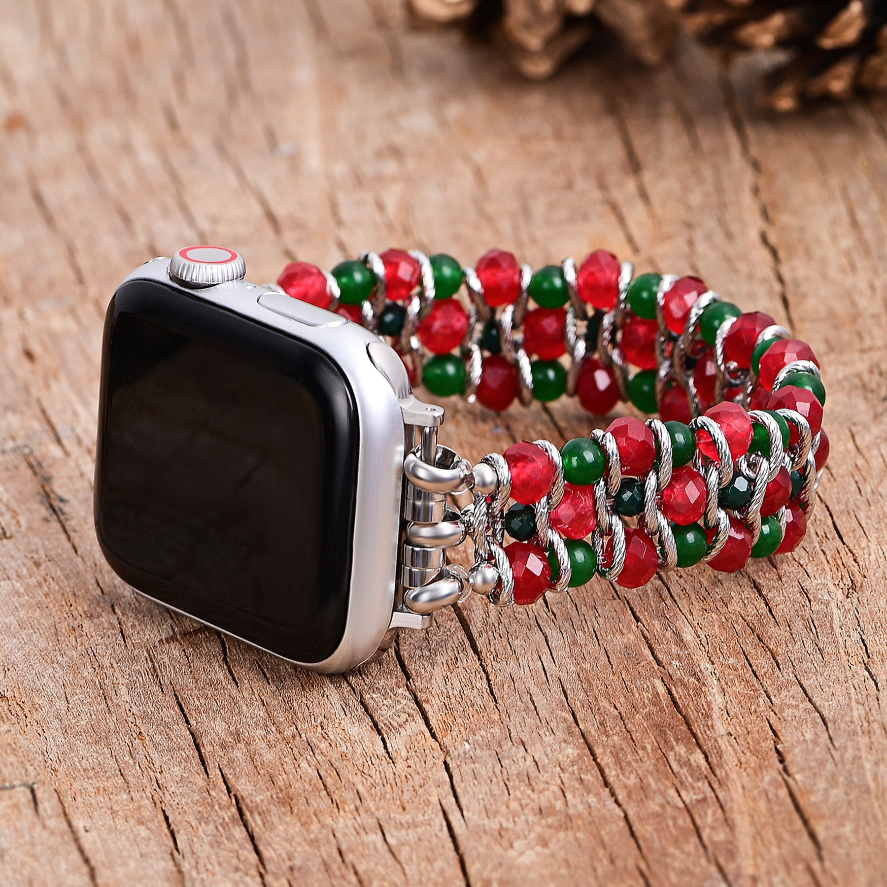 Cinturino elasticizzato Christmas Charm per Apple Watch