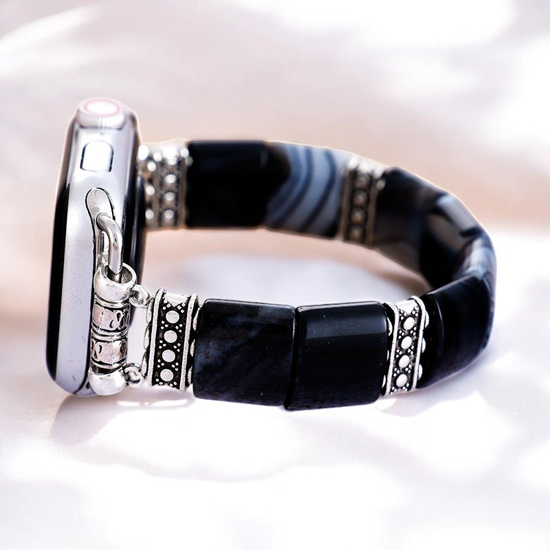 Cinturino Bohemian Noir Stretch per Apple Watch