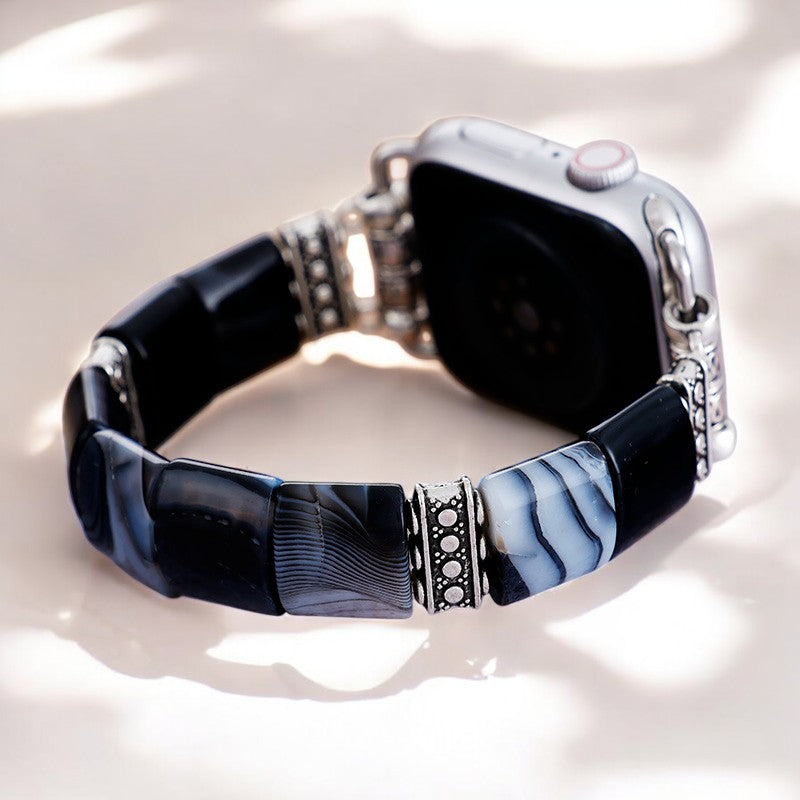 Cinturino Bohemian Noir Stretch per Apple Watch