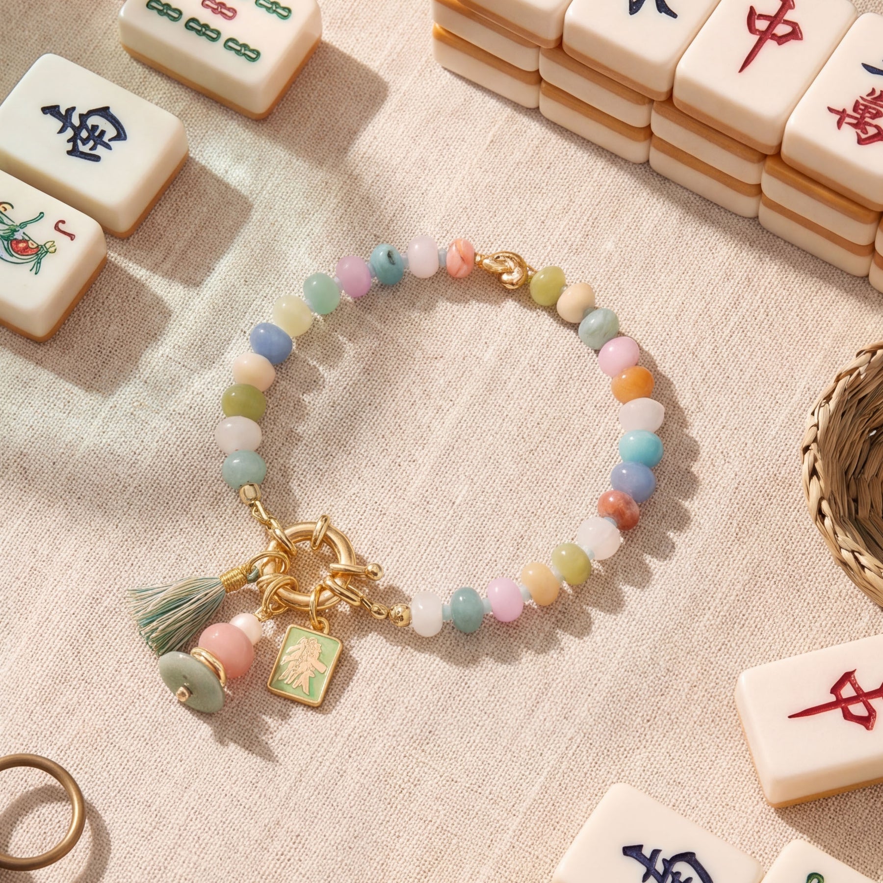 Braccialetto portafortuna Lucky Mahjong