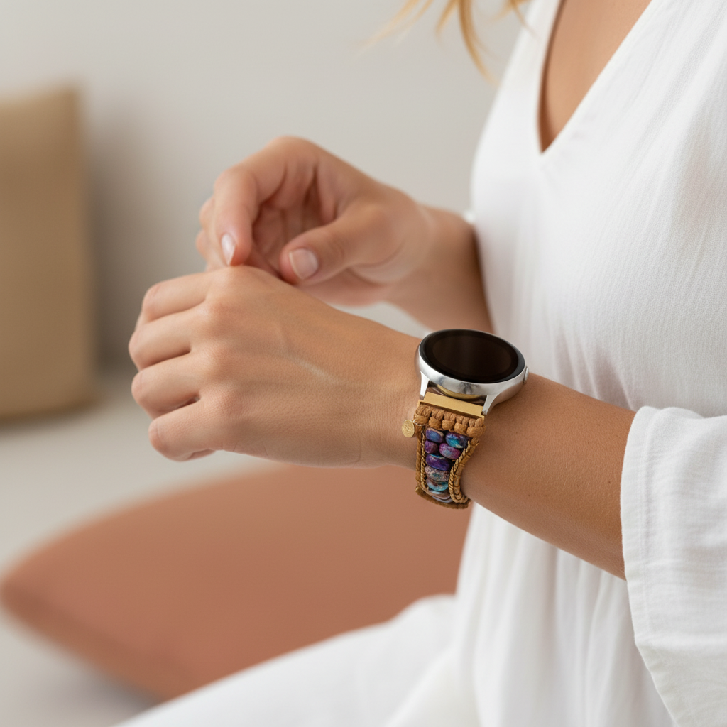 Cinturino per Samsung Galaxy Watch in Giada di Luna