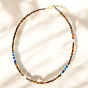 Collana da uomo in cobalto terrestre