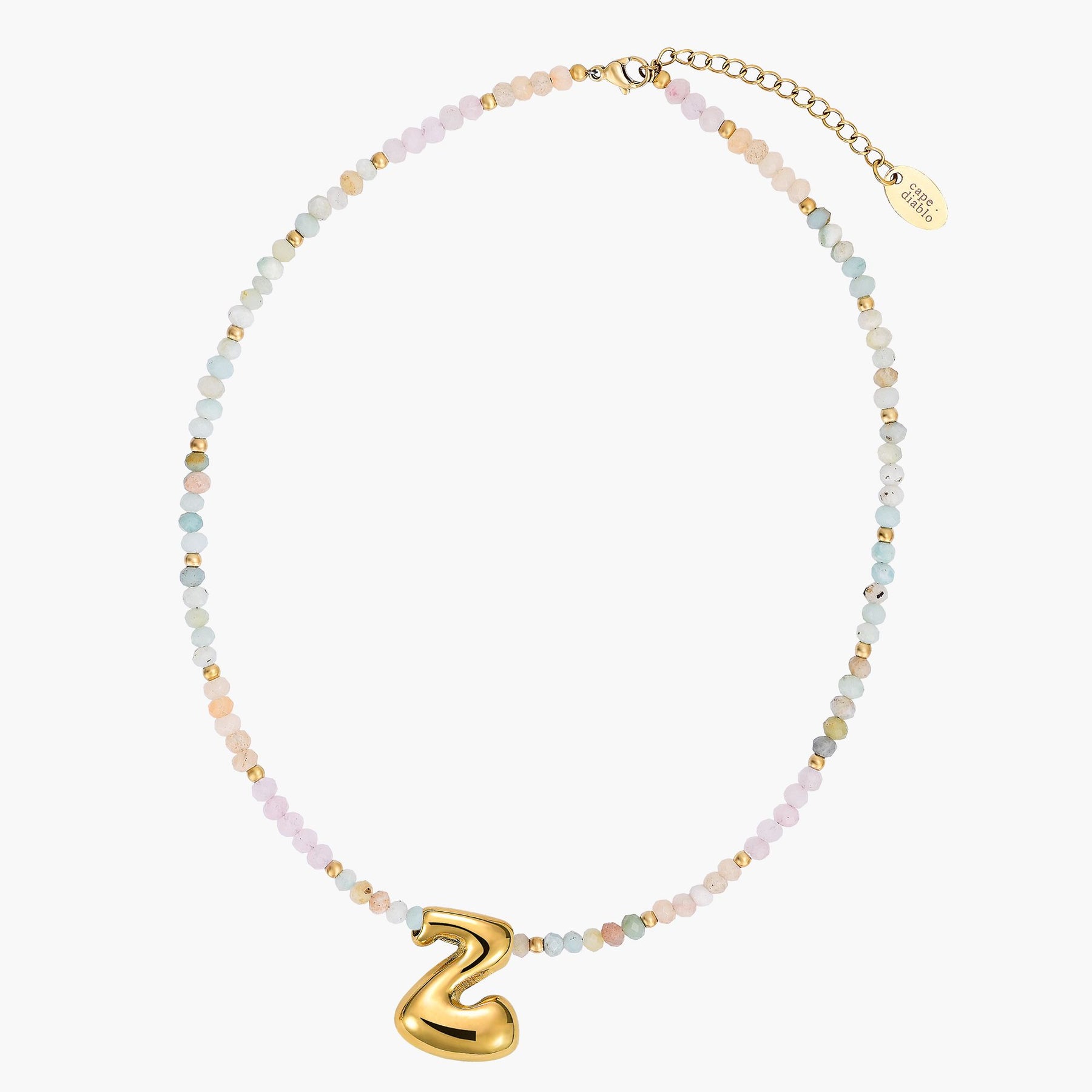 Collana Iniziale a Bolle Pastello