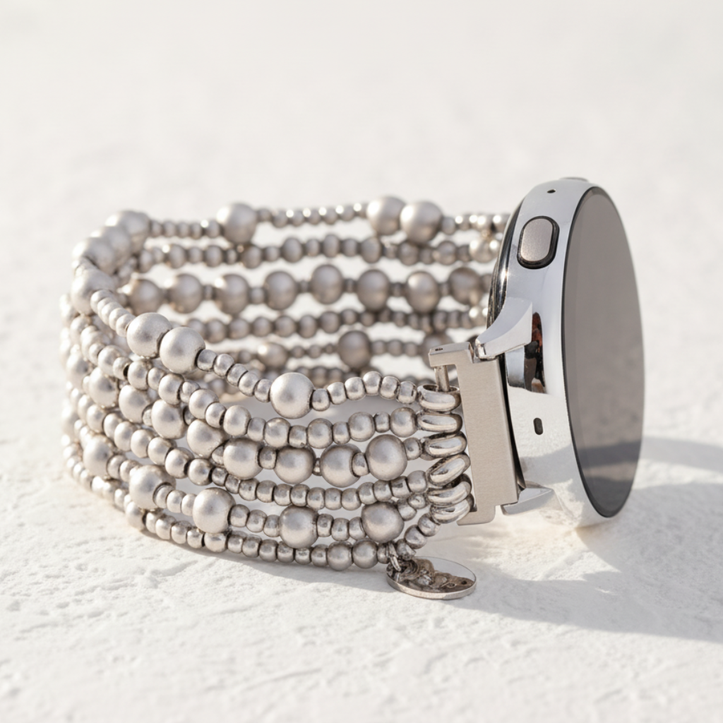 Cinturino Platinum Demure Stretch per Apple Watch