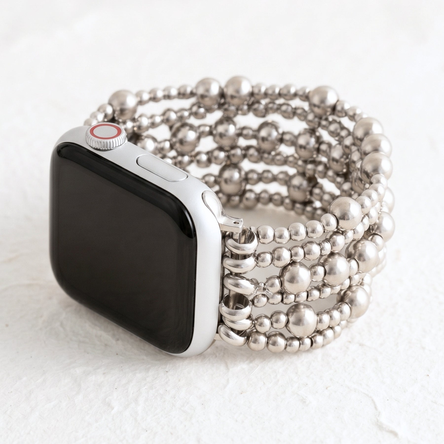 Cinturino Platinum Demure Stretch per Apple Watch