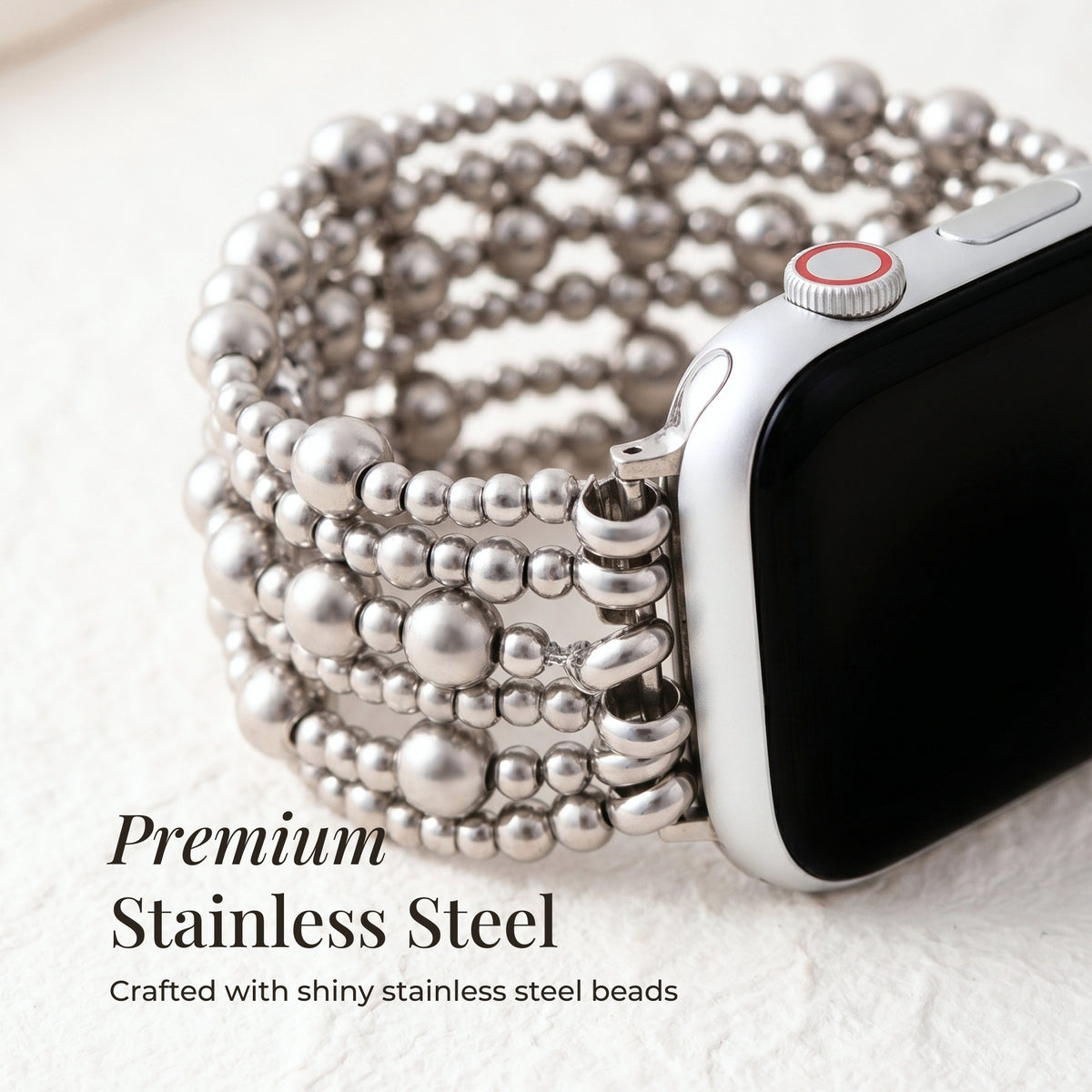 Cinturino Platinum Demure Stretch per Apple Watch