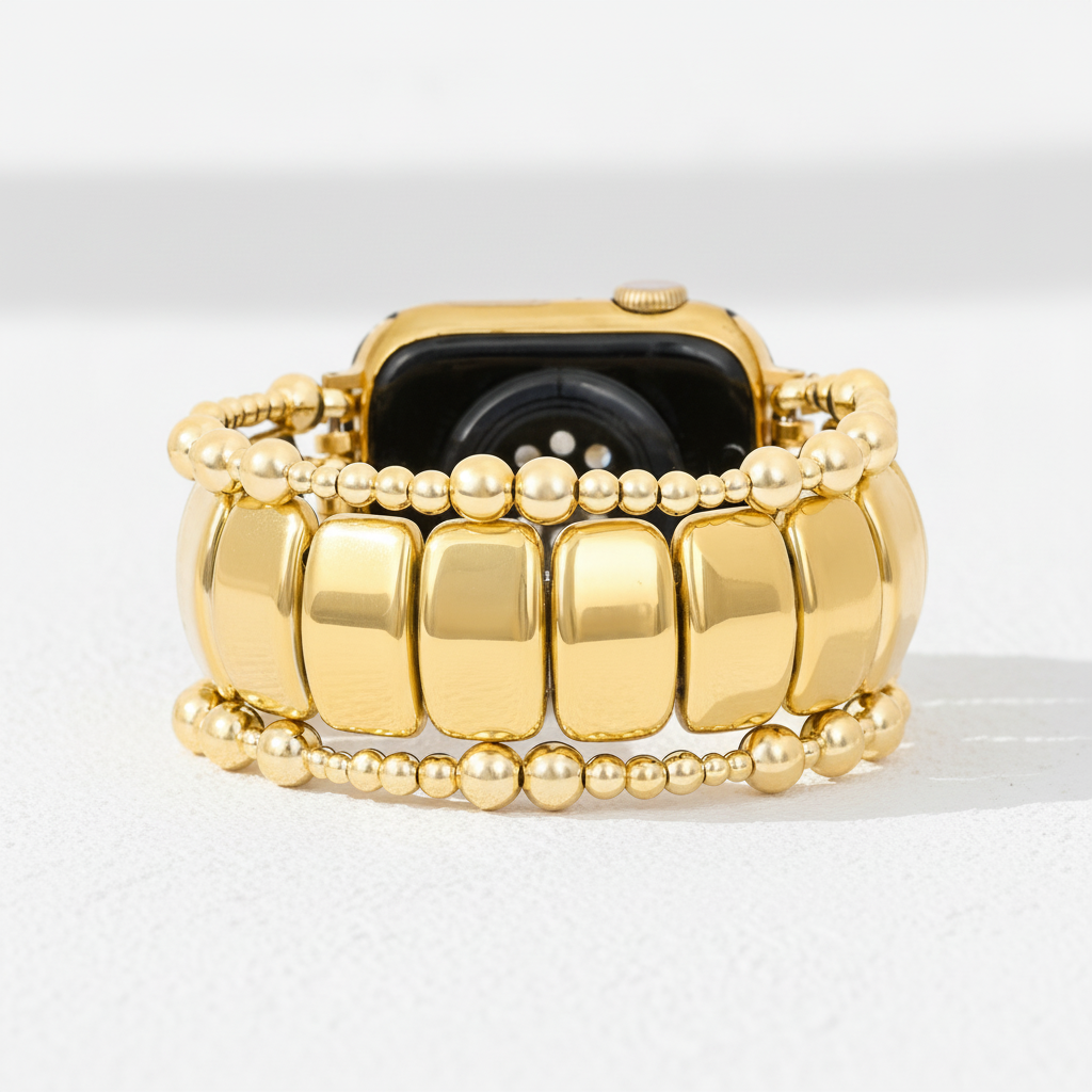 Cinturino Elasticizzato Gold Noir per Apple Watch