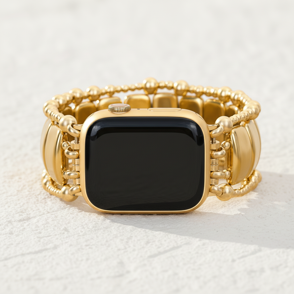 Cinturino Elasticizzato Gold Noir per Apple Watch
