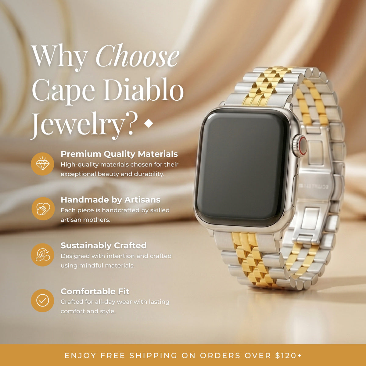 Cinturino Prestige Duo Luxury per Apple Watch