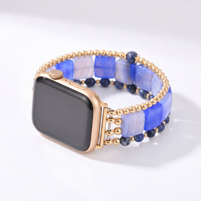 Cinturino elastico per Apple Watch Violet Hour Amethyst color argento