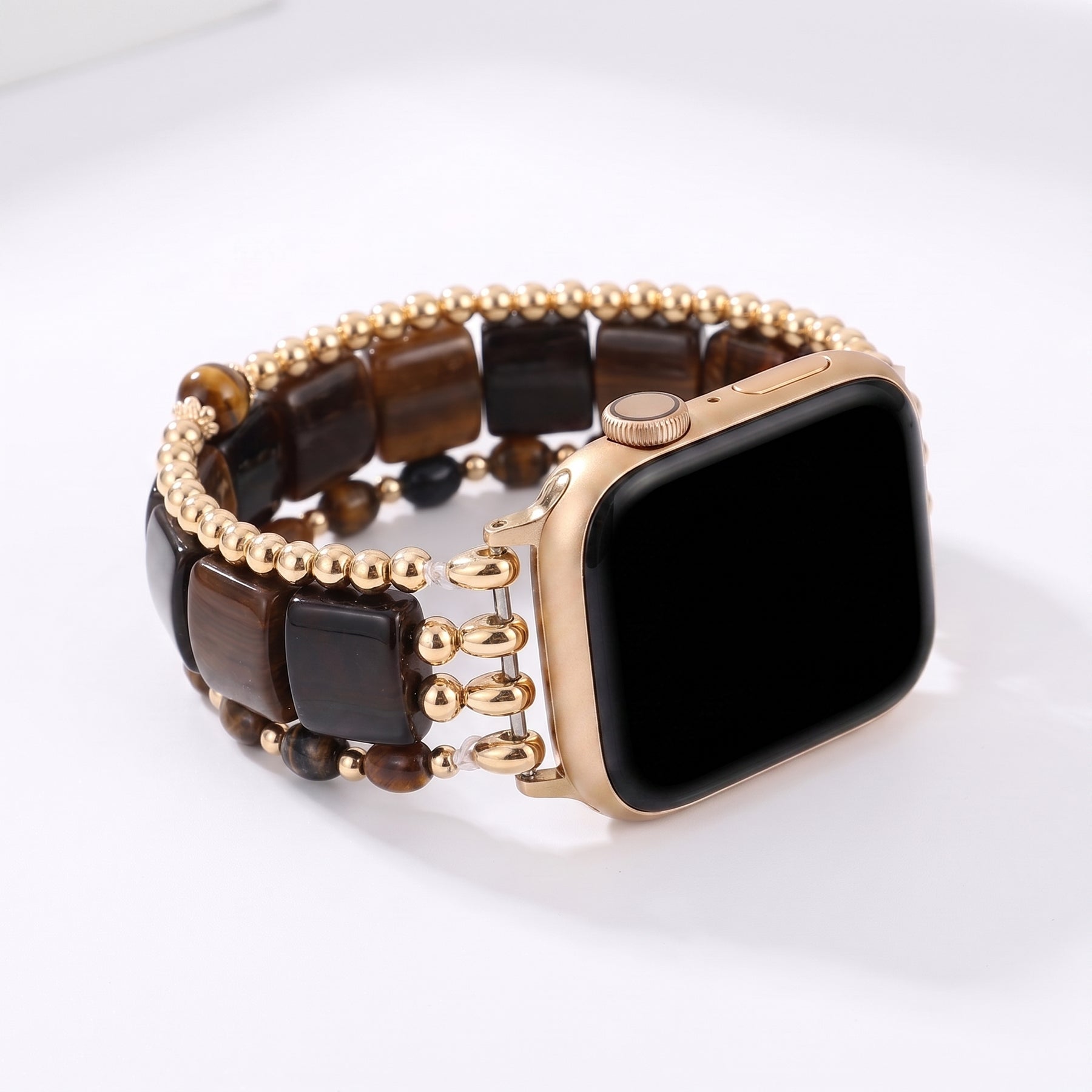 Cinturino elastico per Apple Watch Violet Hour Amethyst color argento