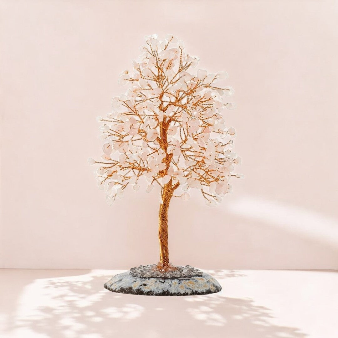 Albero della Vita in Quarzo Rosa