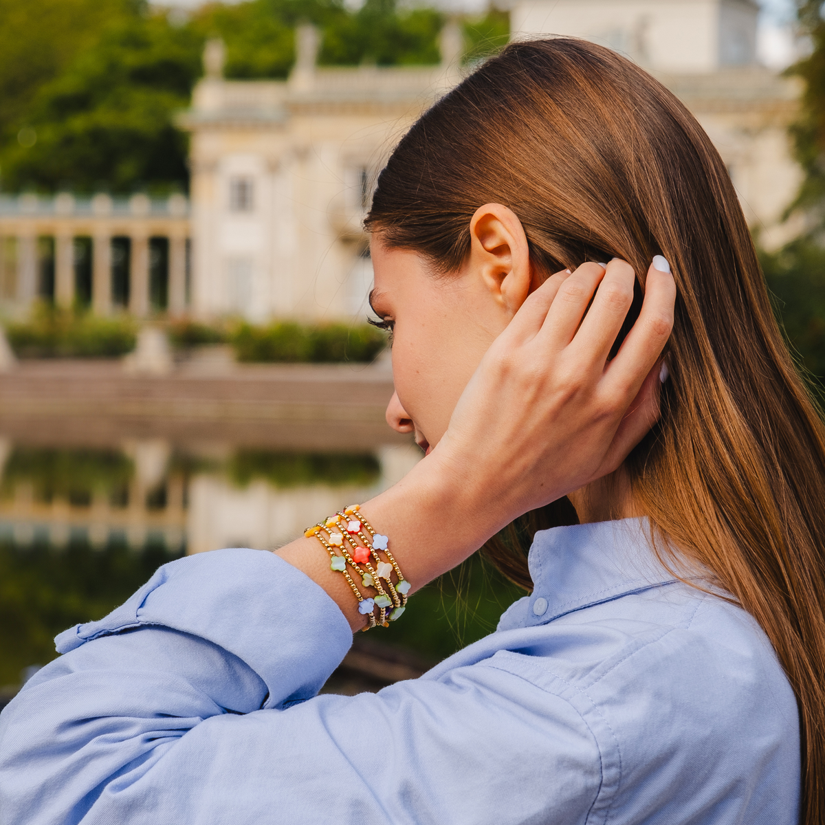 Bracciale di protezione dell'amore con amazzonite