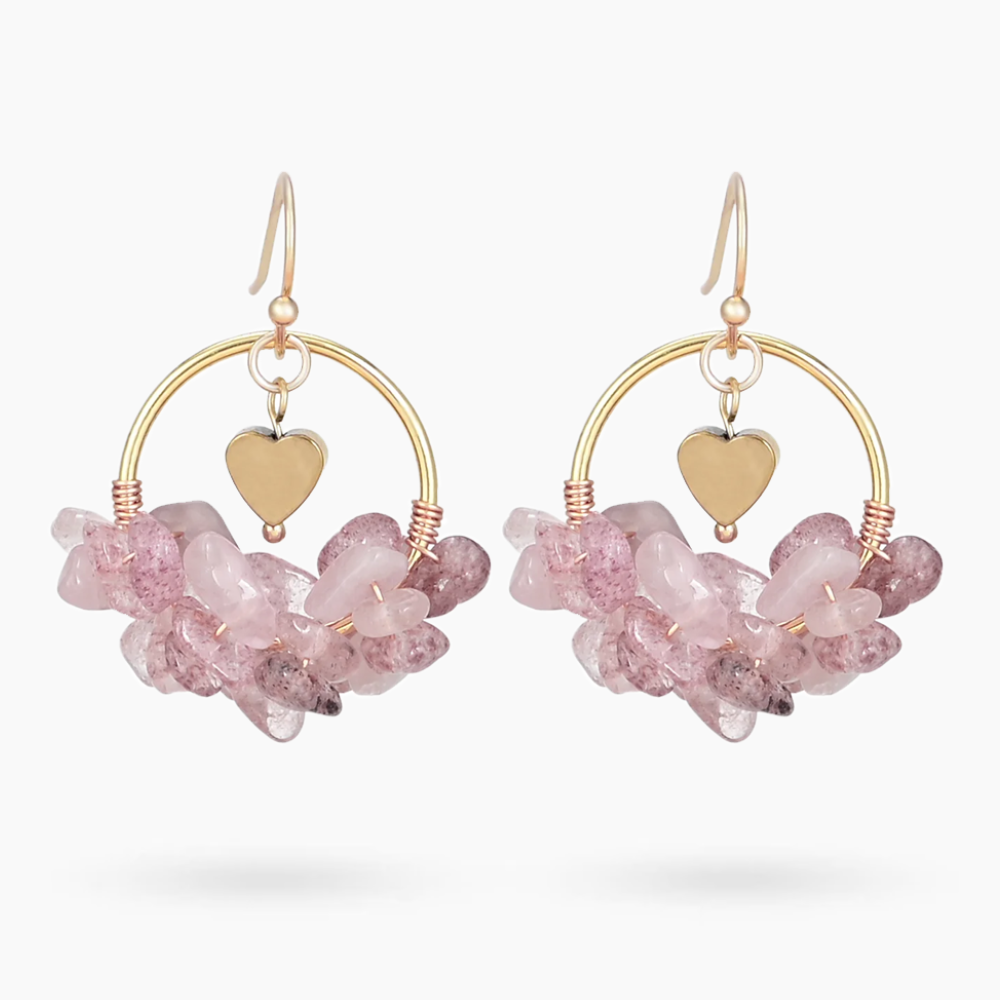 Orecchini con Pietre d'Amore di San Valentino