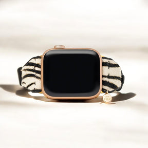 Cinturino Apple Watch in pelle Zebra Luxe