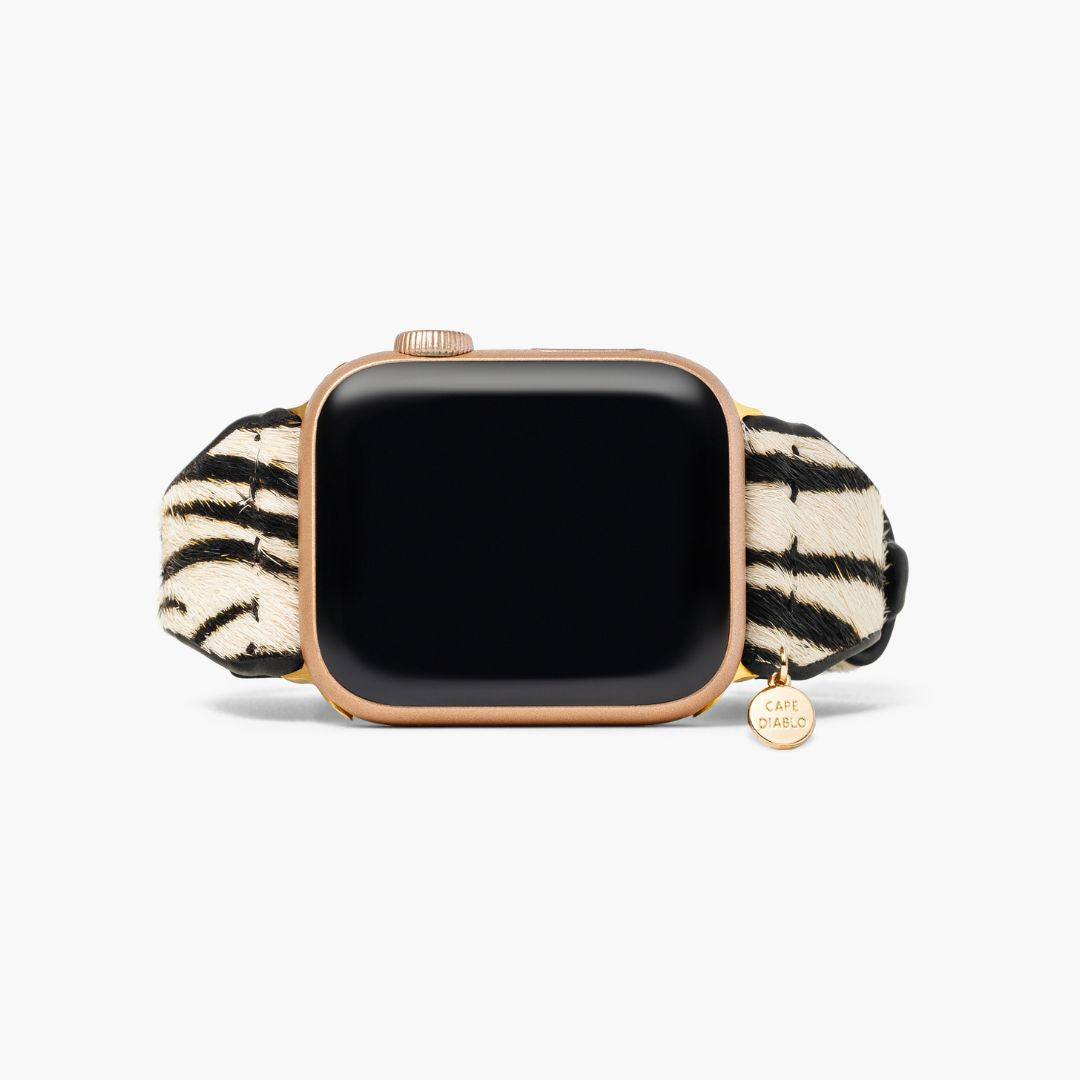 Cinturino Apple Watch in pelle Zebra Luxe