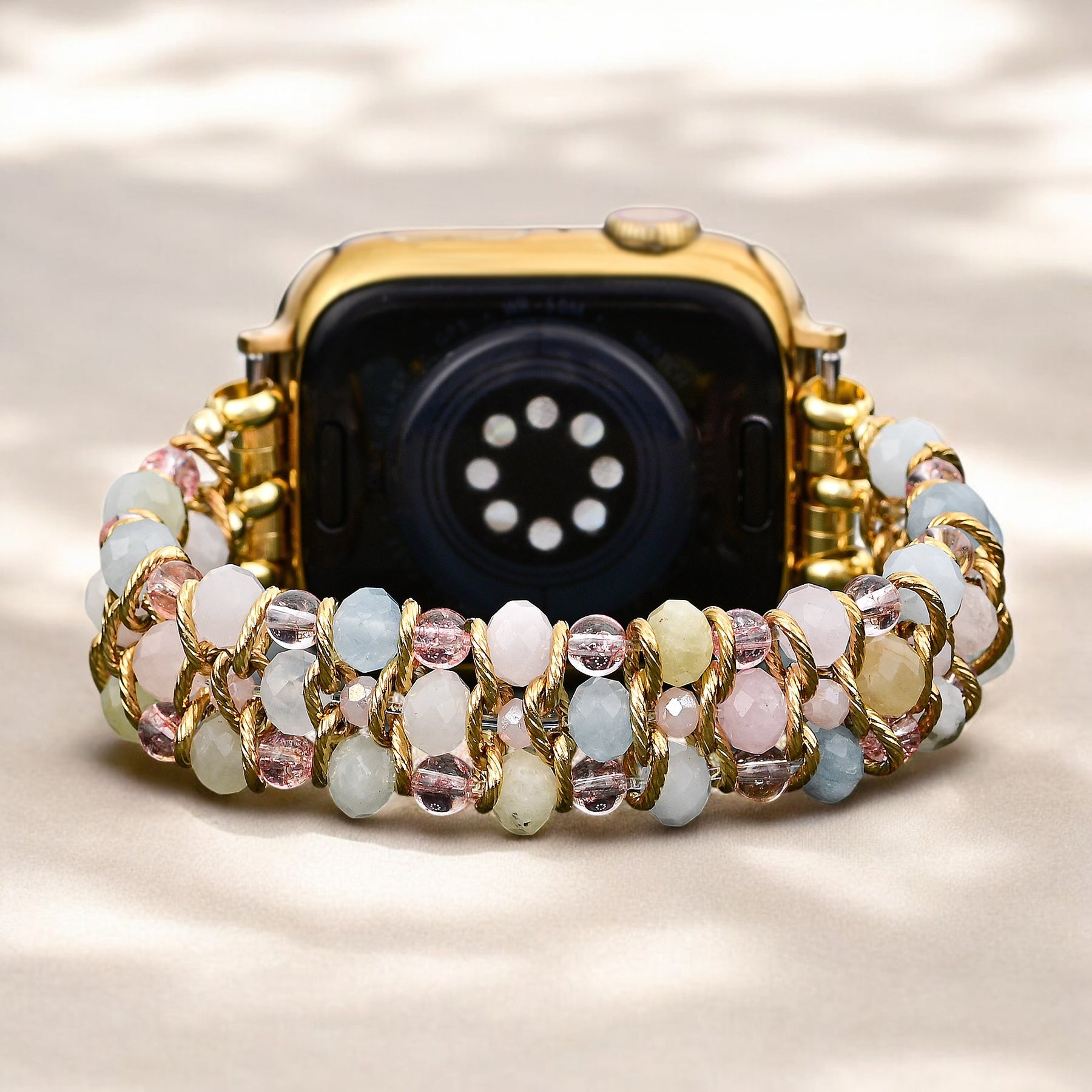 Cinturino intrecciato elasticizzato Golden Dawn per Apple Watch
