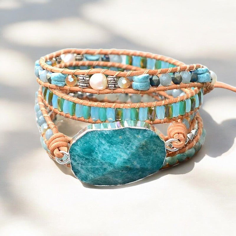 Bracciale avvolgente Amazonite Heaven on Earth