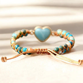 Braccialetto di Protezione all'Amore in Amazonite