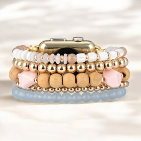 Cinturino per Apple Watch elasticizzato color albicocca