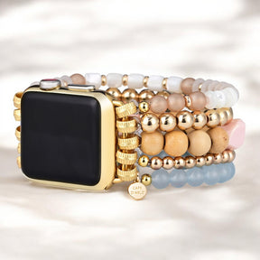 Cinturino per Apple Watch elasticizzato color albicocca