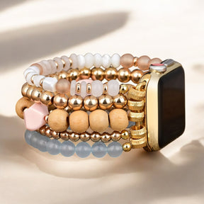 Cinturino per Apple Watch elasticizzato color albicocca