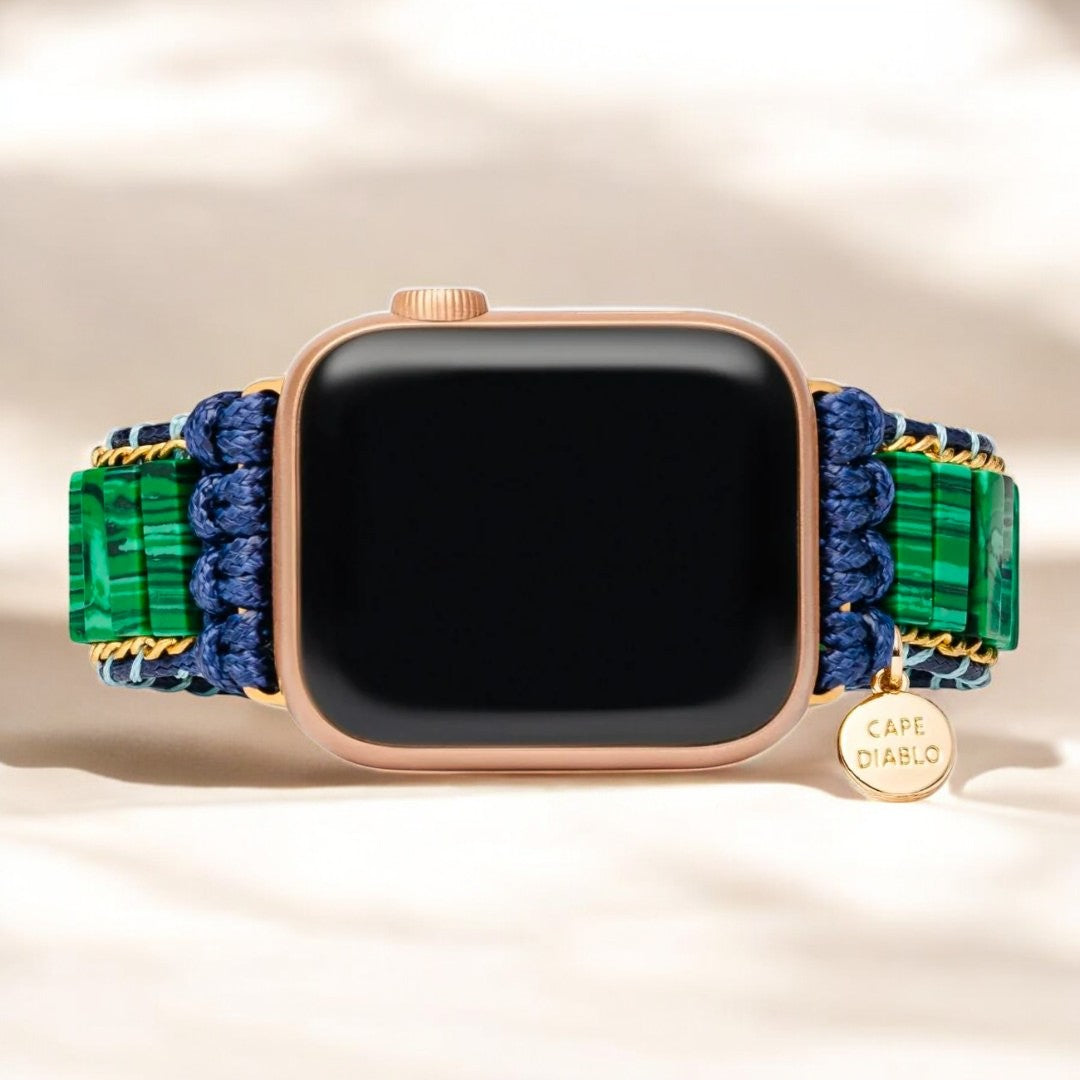 Cinturino per Orologio in Malachite Arcana