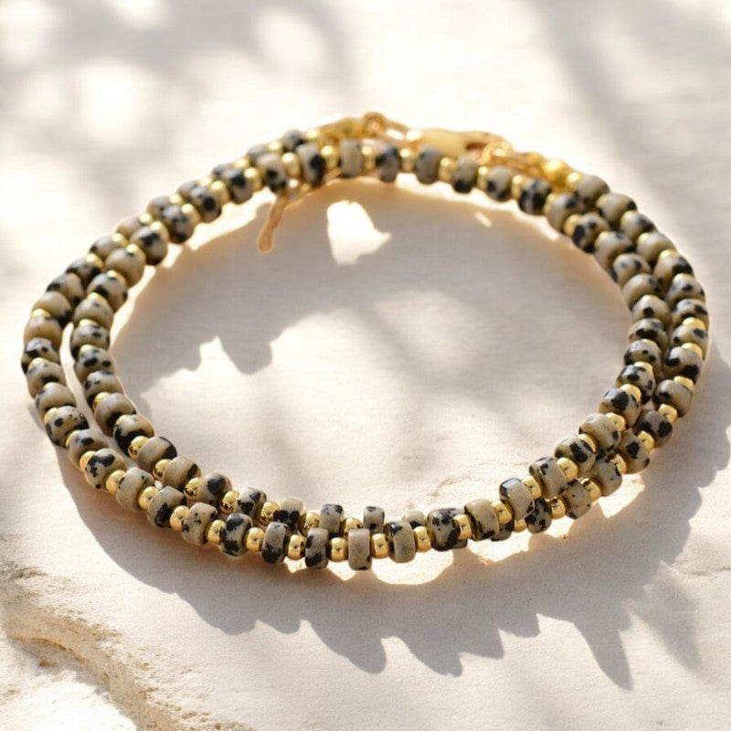Collana girocollo con diaspro arcaico