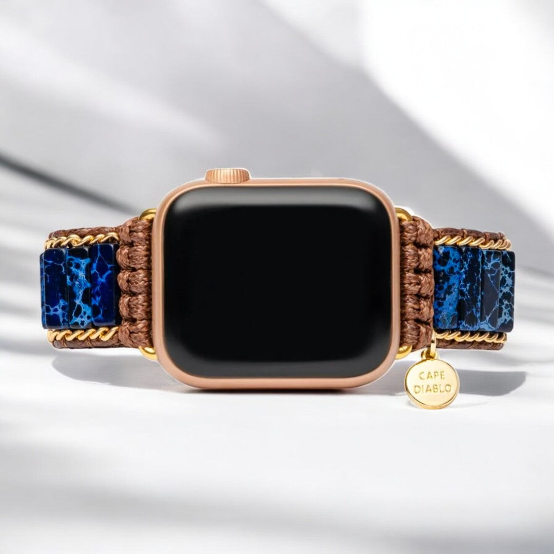 Cinturino Apple Watch in Giada Azurro