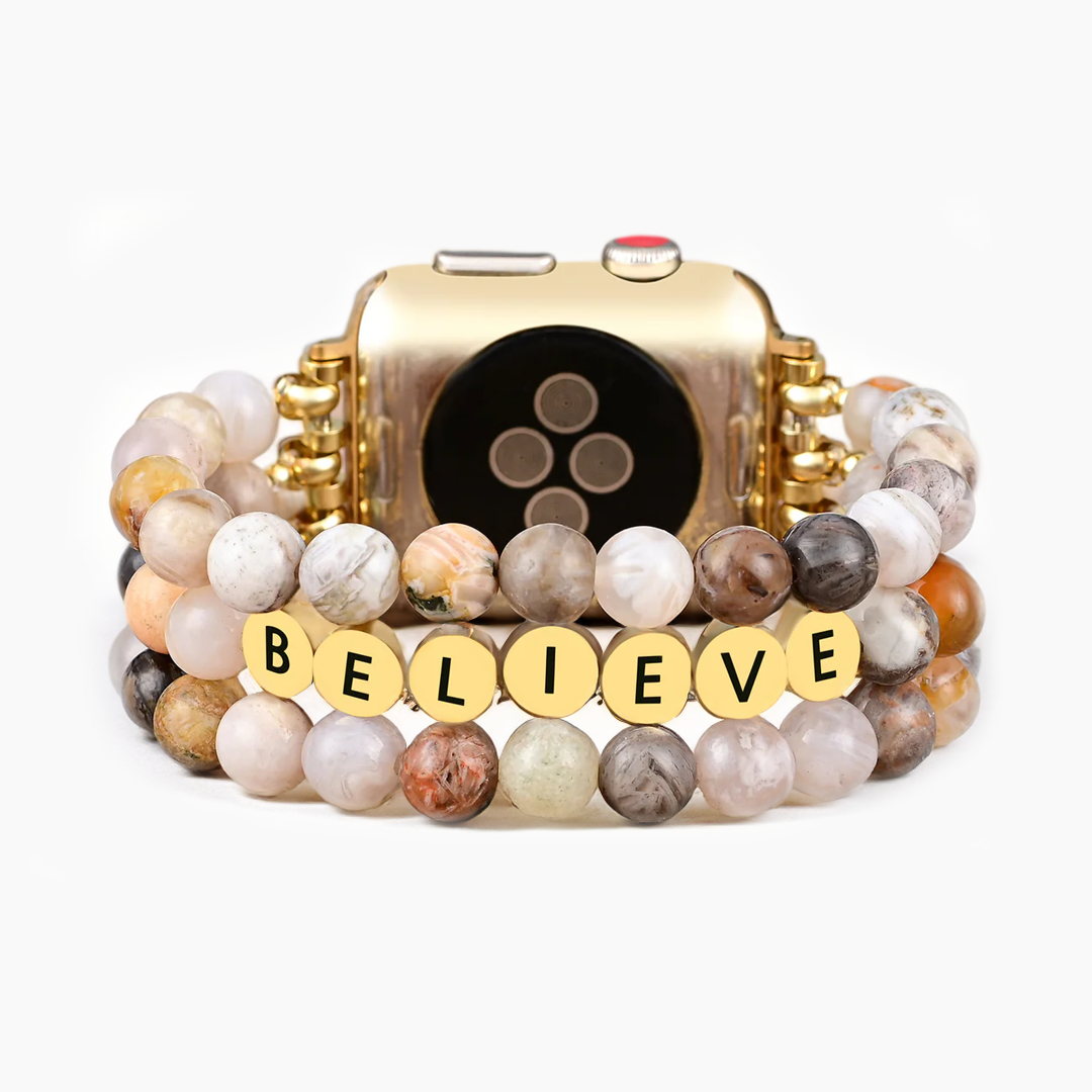 Cinturino Apple Watch in agata Believe Inspiration