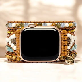 Cinturino Apple Watch in Giada Terra Blu